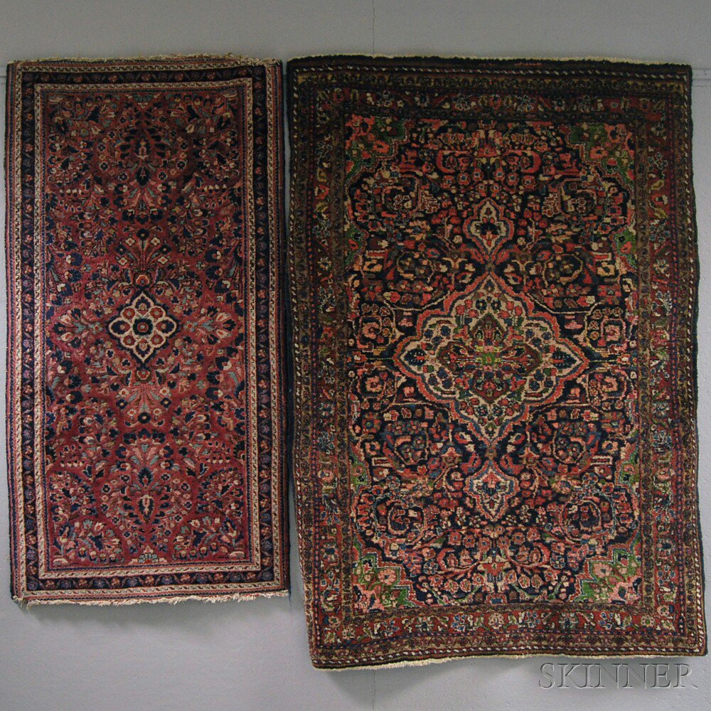 Appraisal: Two West Persian Rugs mid- th century one stitched at