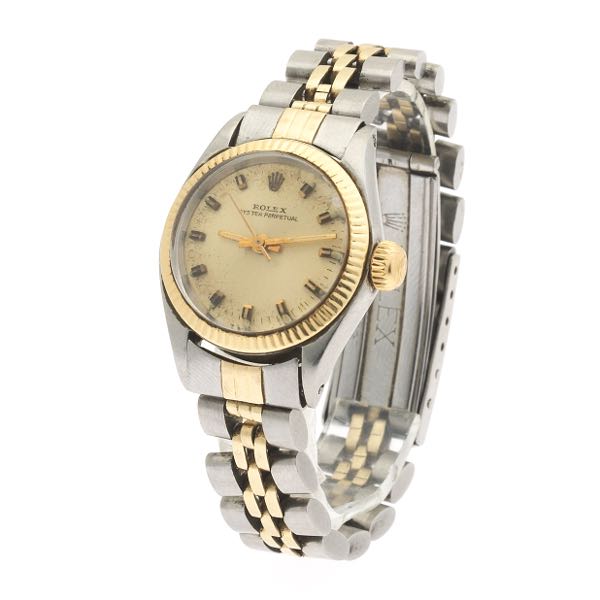 Appraisal: LADIES' ROLEX OYSTER PERPETUAL WATCH Case mm Stainless steel and