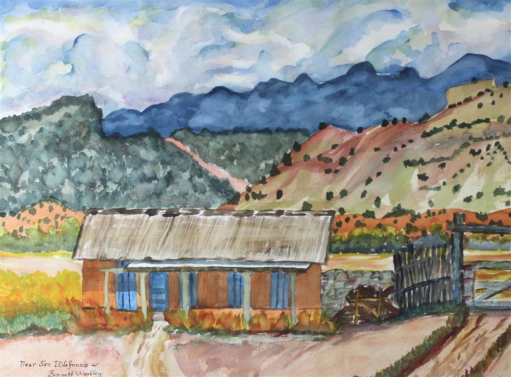 Appraisal: BENNETT WOOLLEY NEAR SAN IL'DEFONSO Watercolor on paper x in