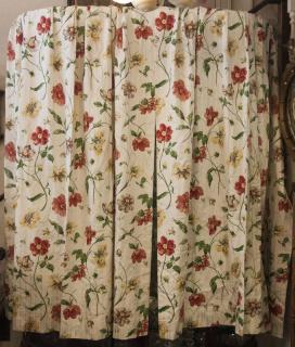 Appraisal: Pair of Drapes Dimensions Unknown Mid-Century Floral