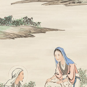 Appraisal: Xu Sanqun Chinese early th Century Samaritan Woman at the