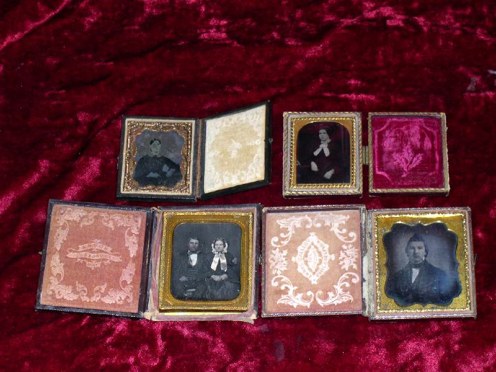 Appraisal: Large and Interesting Group of Daguerreotypes h -