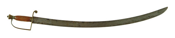 Appraisal: EARLY PILLOW POMMEL SWORD - single fuller blade marked G