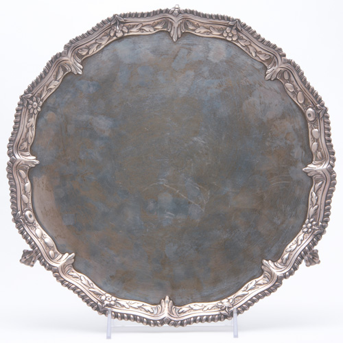 Appraisal: George II silver salver by John Carter II London Raised