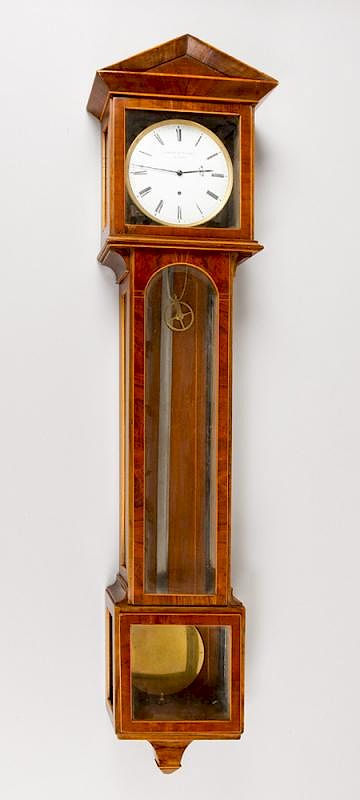 Appraisal: A Vienna long case lantern clock A Vienna long case