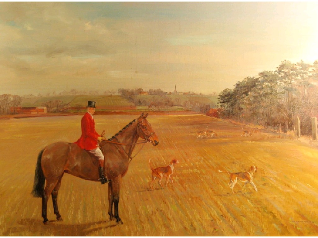 Appraisal: Mary Elizabeth Chadburn - Huntsman and Hounds in a landscape