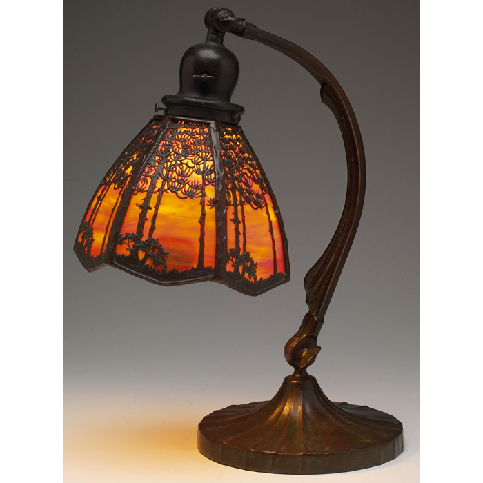 Appraisal: Good Handel table lamp bronzed metal base