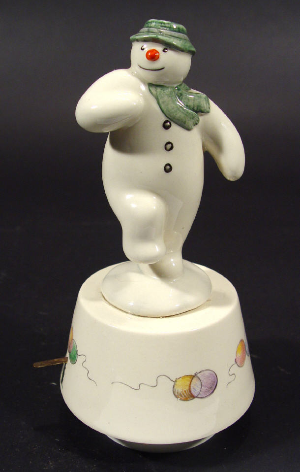 Appraisal: Royal Doulton snowman magic on a musical base factory marks