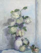 Appraisal: Dode Massey American th Century Hydrangeas oil on canvas signed