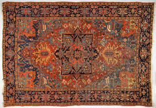 Appraisal: Persian Tabriz or Heriz Rug ' x ' Persian Tabriz