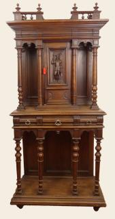 Appraisal: Late th Century French Henri II style Carved Walnut Cabinet