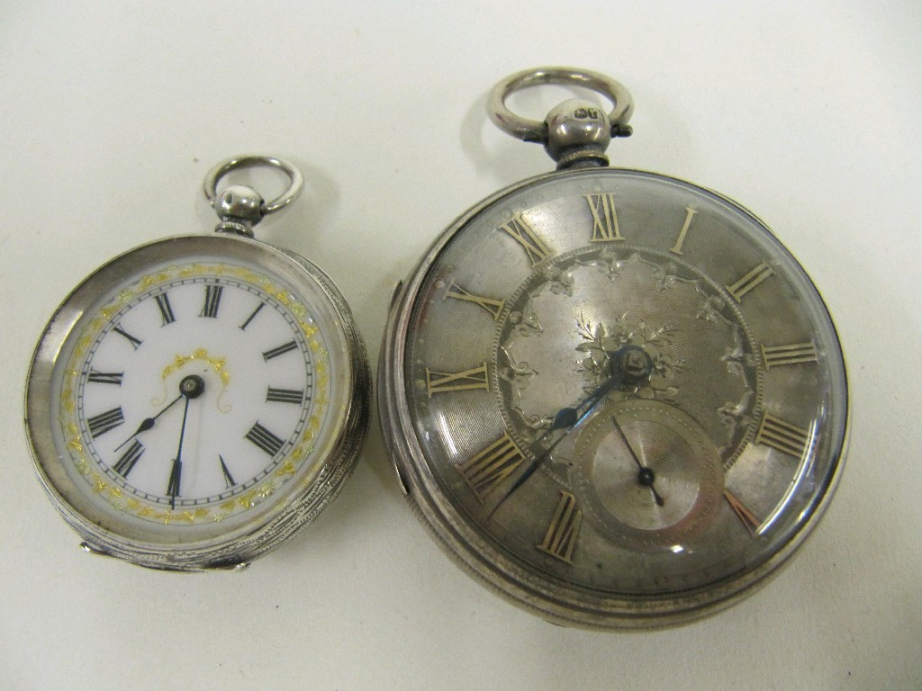 Appraisal: Lot comprising silver pocket watch hallmarked London and a silver