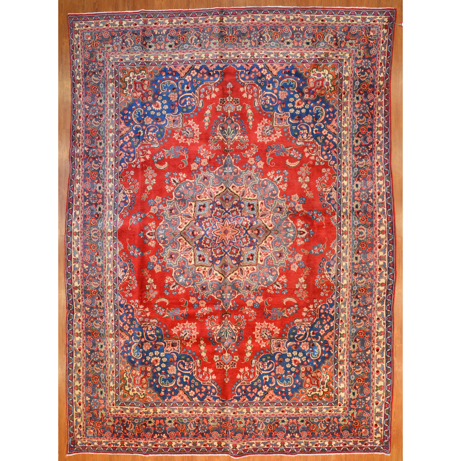 Appraisal: TABRIZ CARPET PERSIA X Fourth quarter- th century hand-knotted wool