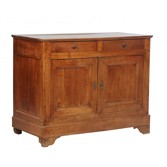 Appraisal: French Louis Philippe Carved Cherry Sideboard th c the rectangular