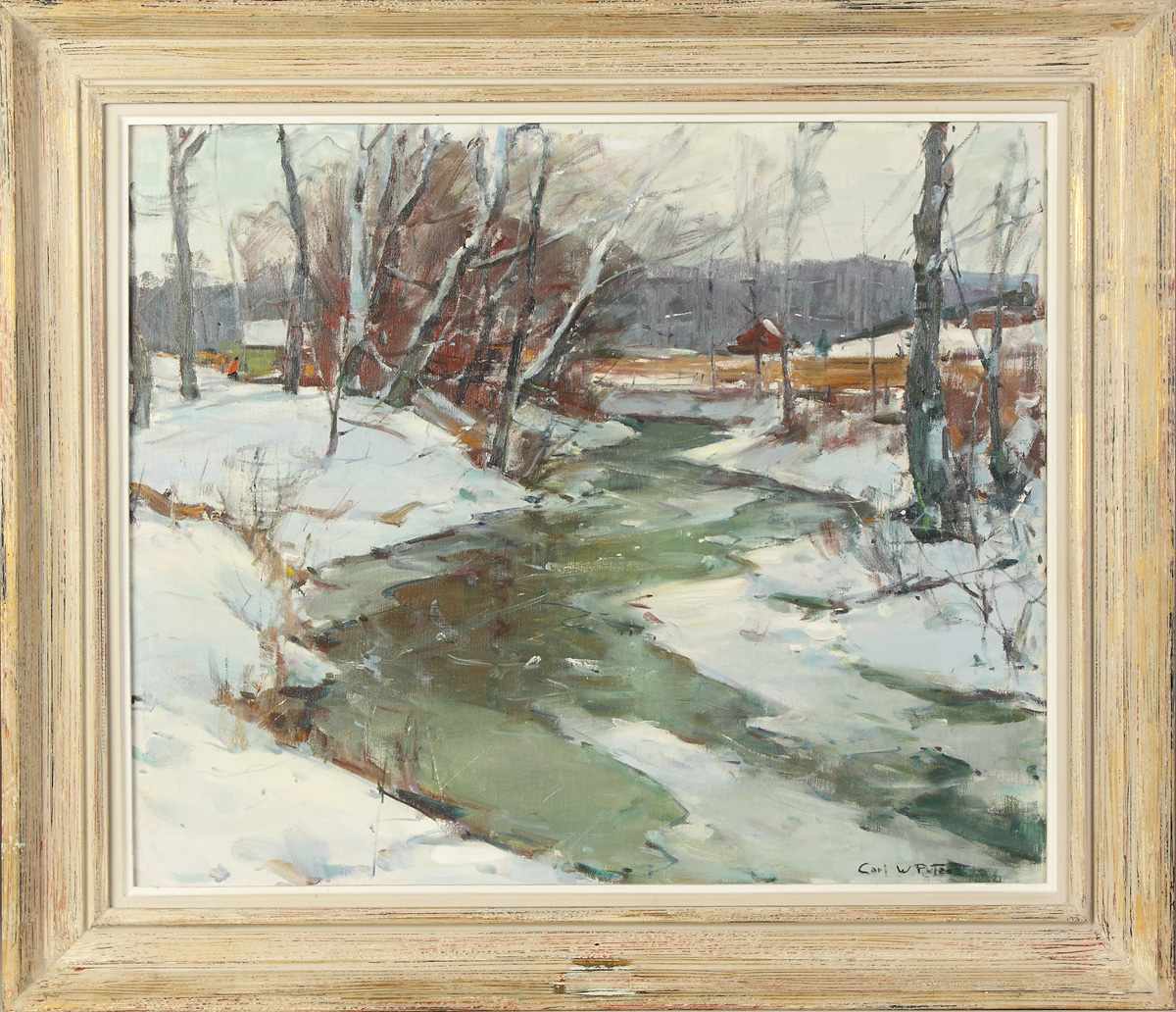 Appraisal: Carl W Peters American - ''Winter Storm'' Sgn lower right