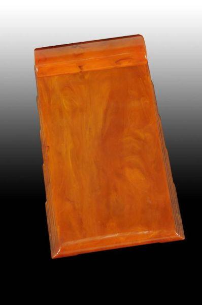 Appraisal: Bakelite Carved Craft Notepad Description Circa Condition Excellent Size -