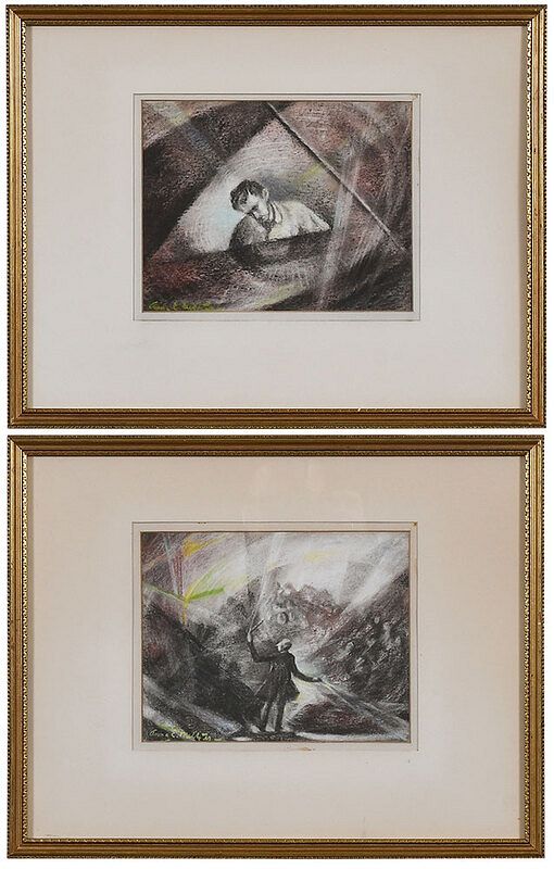 Appraisal: Anne E Meltzer New York - Two Pastels At the