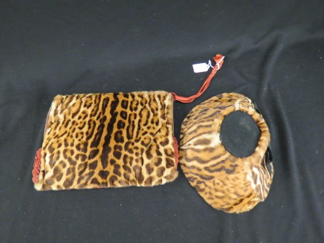 Appraisal: Vintage Cheetah Handbag Hat handbag doubles as a nuff x