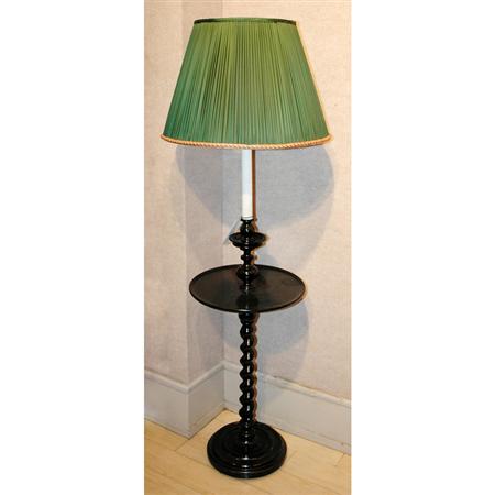 Appraisal: Georgian Style Black Painted Floor Lamp Estimate -