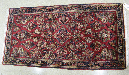 Appraisal: SEMI-ANTIQUE PERSIAN SAROUK AREA RUG Arak province c 's overall