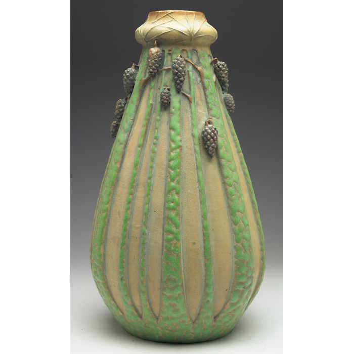 Appraisal: Exceptional Amphora vase designed by Paul Dachsel large bulbous shape