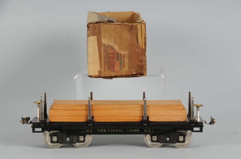 Appraisal: Lionel No Standard Gauge Flat Car Description Pre-war Includes tattered