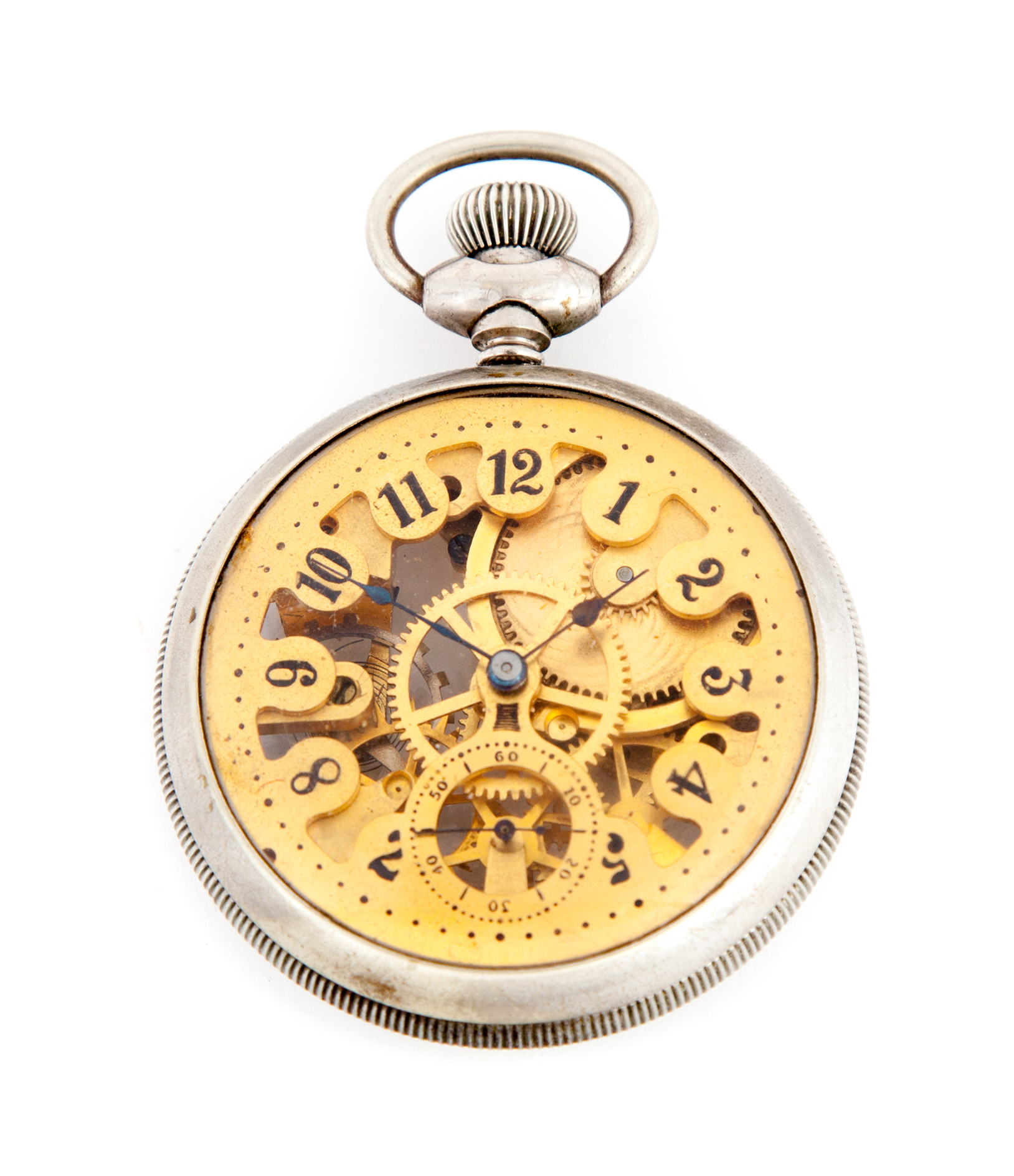 Appraisal: NEW ENGLAND WATCH CO SKELETON POCKET WATCH American ca Watch