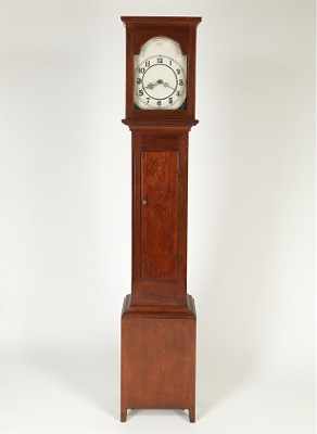 Appraisal: Ohio Made Long Case Clock with Wooden Works ca -