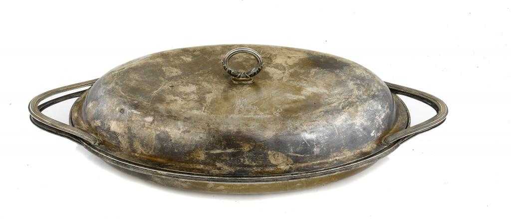 Appraisal: A GEORGE III OVAL STEAK OR TUREEN DISH AND COVER