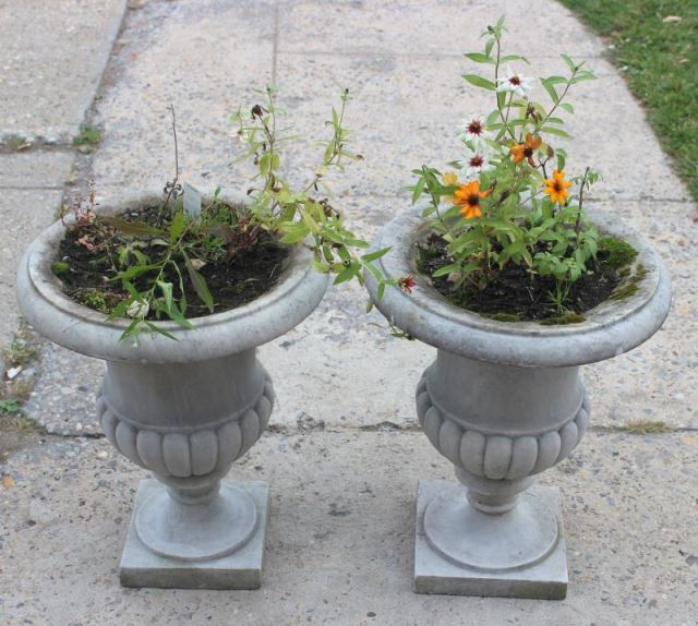 Appraisal: Pair of Antique Marble Urns From a Harrison NY home