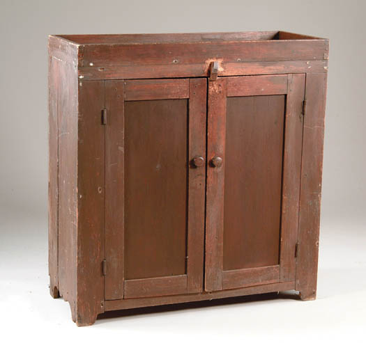 Appraisal: NICE EARLY DRY SINK IN OLD FINISH Dovetailed open top