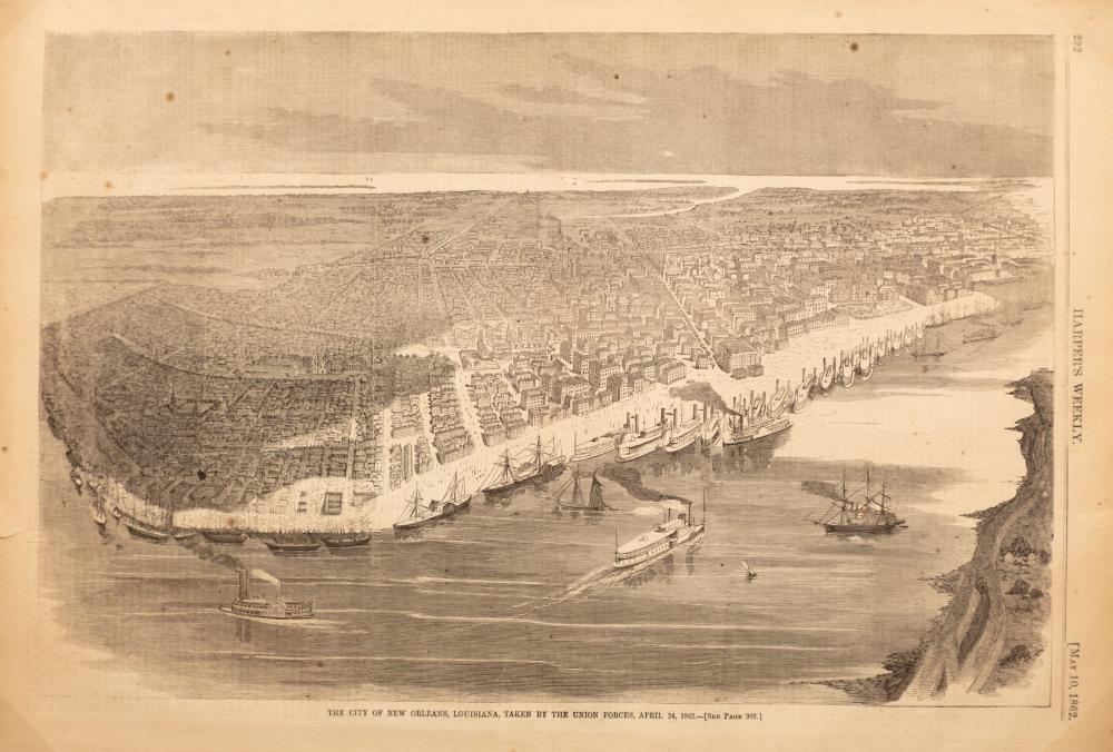 Appraisal: Harper's Weekly Print of New Orleans The City Of New