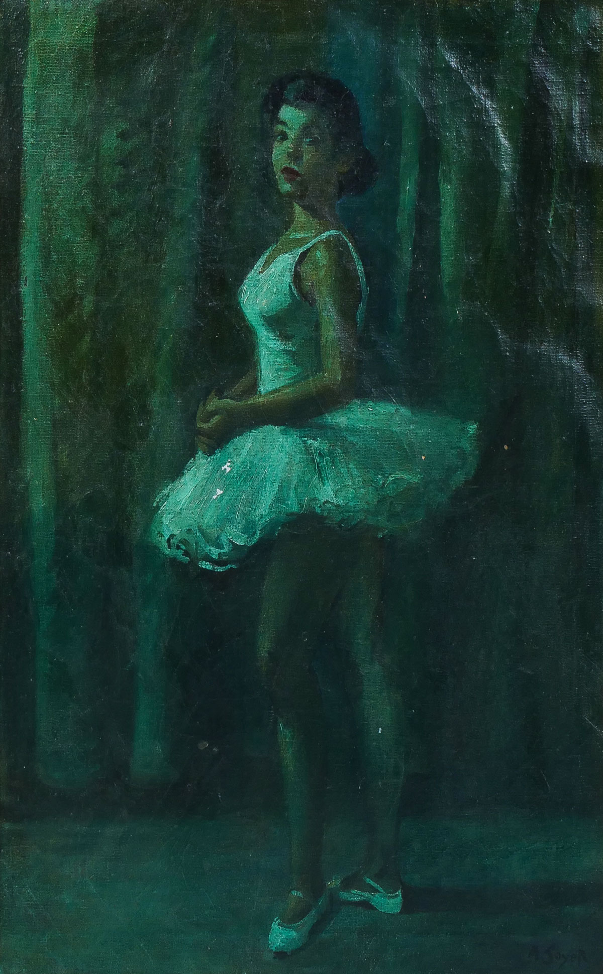 Appraisal: SOYER Moses American - Ballerina Dancer Oil Canvas '' x