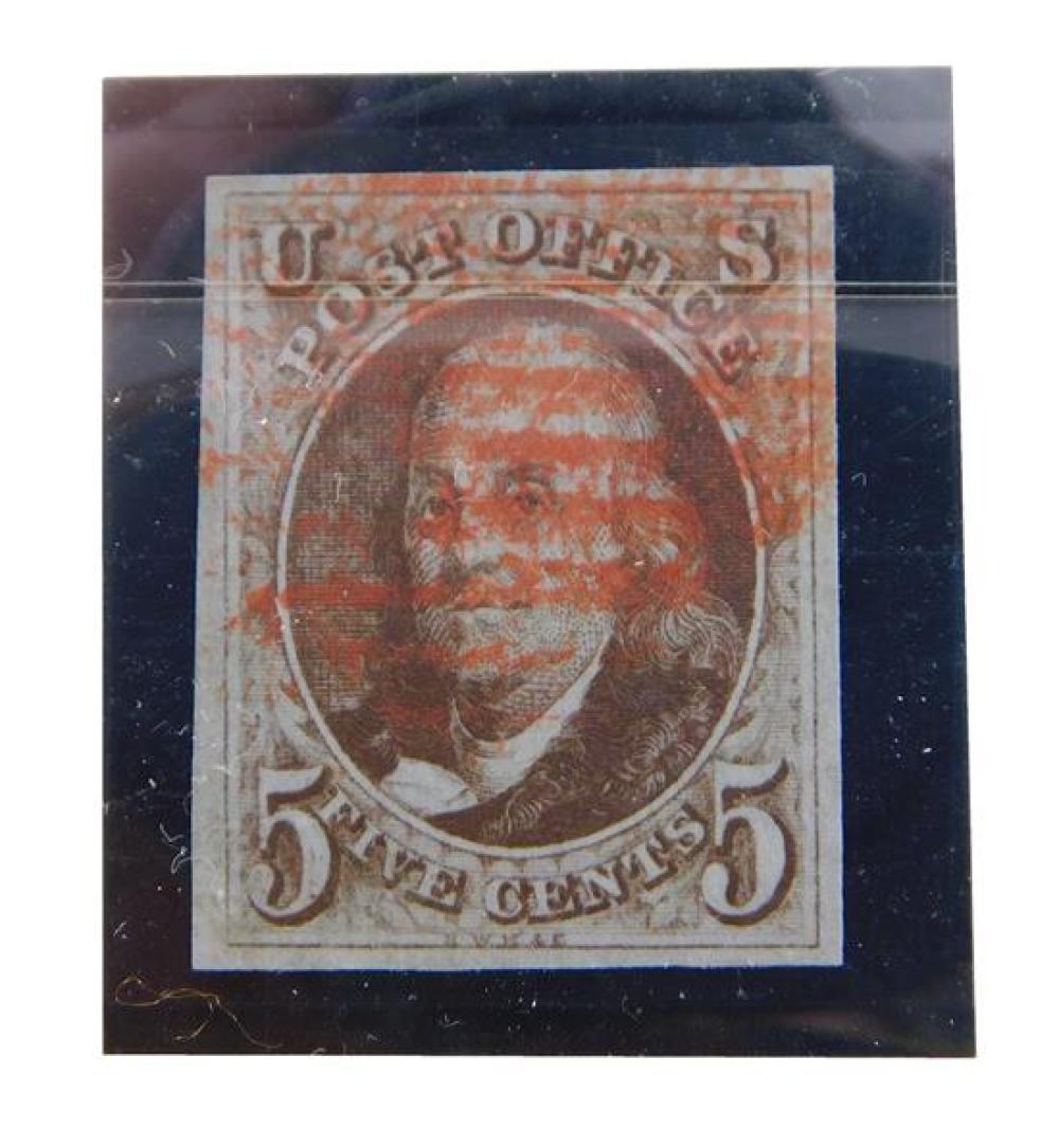 Appraisal: STAMPS cent B Franklin Scott Brown Very fine used with