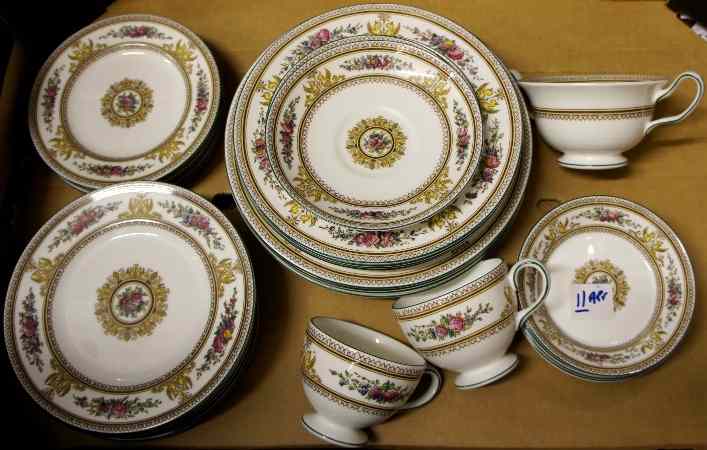 Appraisal: Wedgwood Columbia Enamelled part Dinner Tea Service comprising Coupe Dishes