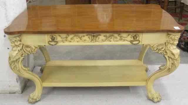 Appraisal: VICTORIAN RENAISSANCE REVIVAL STYLE LIBRARY TABLE American mid- th century