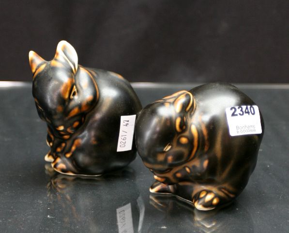 Appraisal: Two Bing and Grondahl figures of rabbits