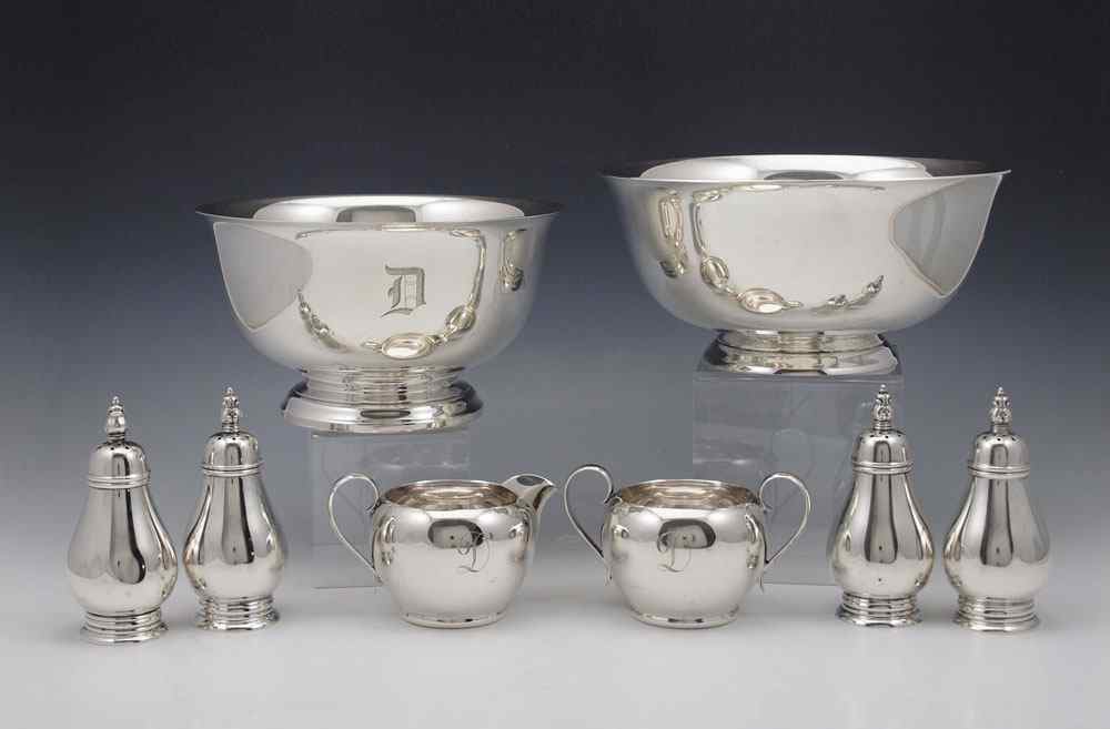 Appraisal: PIECE ESTATE STERLING COLLECTION To include Reed Barton Paul Revere