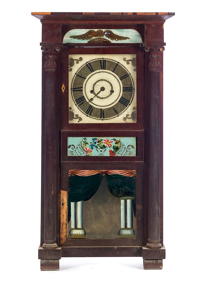 Appraisal: Early s Chillicothe Ohio Clock Unrestored condition As Is Please