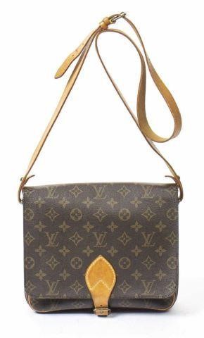 Appraisal: Louis Vuitton Cartouchiere crossbody bag in monogram coated canvas with