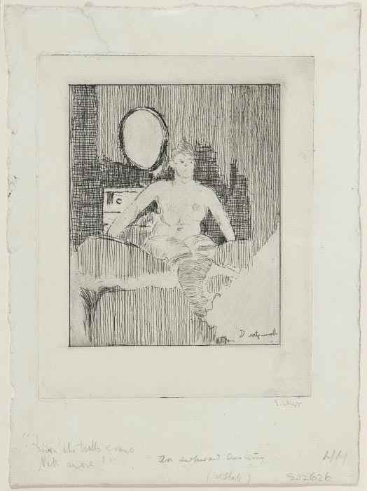 Appraisal: Walter Richard Sickert - Mornington Crescent etching with surface tone