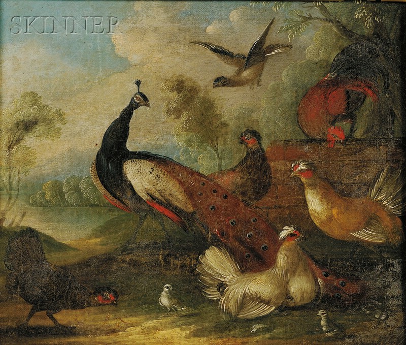 Appraisal: Manner of Melchior de Hondecoeter Dutch - Birds in a