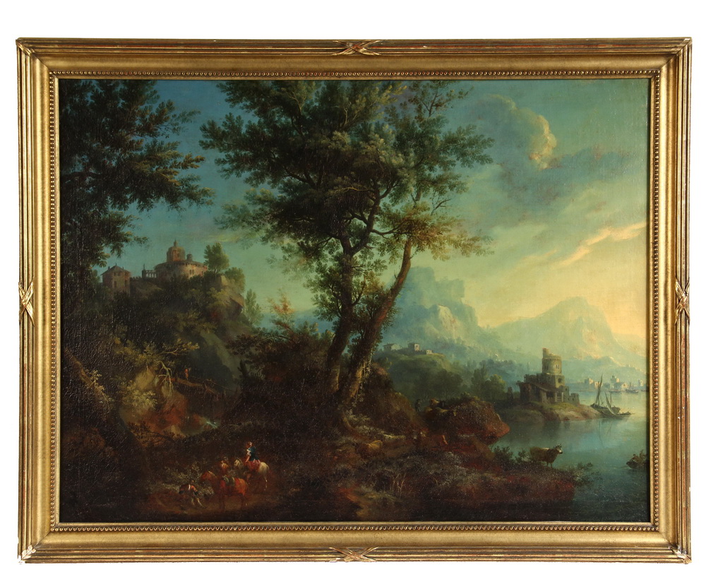 Appraisal: ADAM PYNACKER Netherlands - ATTR - Idyllic Mountain Landscape with