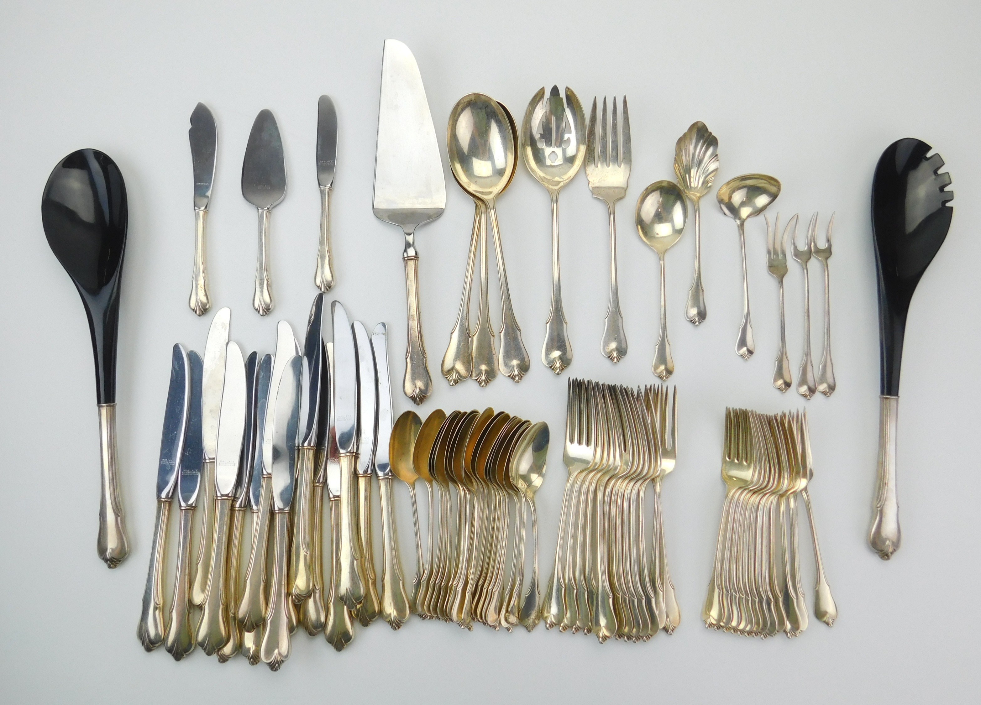 Appraisal: Wallace Silver sterling silver flatware service ''Grand Colonial'' pattern- including