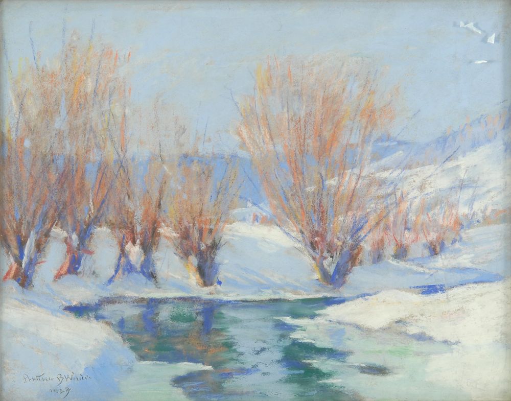 Appraisal: ARTHUR B WILDERAmerican - Winter Willow Signed and dated lower