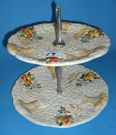 Appraisal: Clarice Cliff Celtic Harvest Cake Stand Height cm