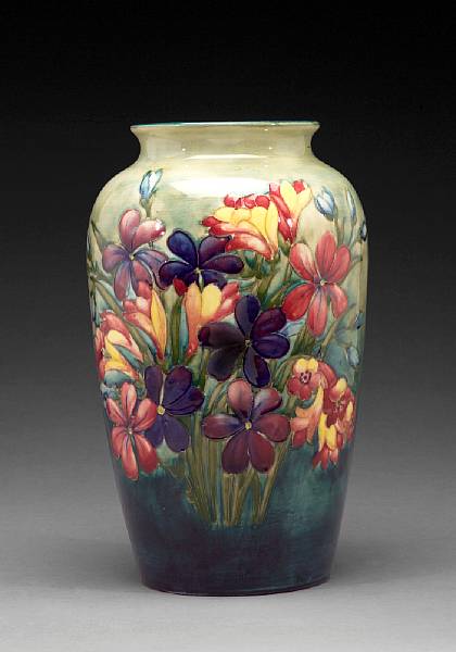 Appraisal: A Walter Moorcroft glazed earthenware vase circa With Walter Moorcroft