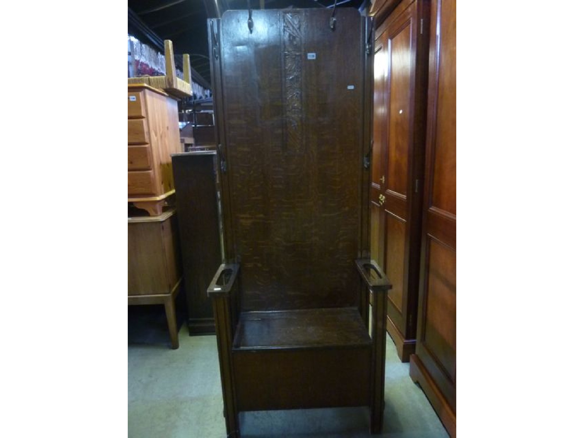 Appraisal: A Victorian mahogany side table of rectangular form with frieze