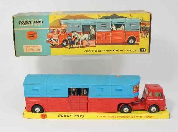 Appraisal: Corgi Toys Circus Horse transporter with horses set in original