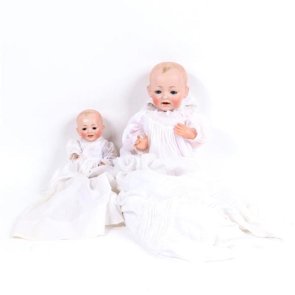 Appraisal: TWO JDK KESTNER GERMAN BISQUE BABY DOLLS AS IS Two